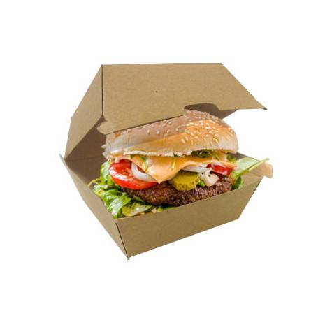 Boîte Burger - Papier Kraft - Vente à  emporter et Snack