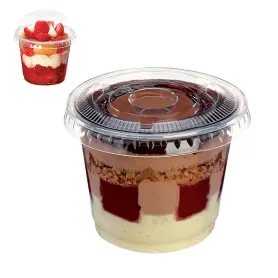 Coupe dessert + couvercle plat ou dôme + insert