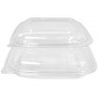 Boîte salade Crudipack cristal transparente - Saladier pour entrées et salades  à emporter