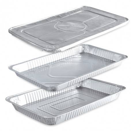 Couvercle plat alu gastronome jetable -LABO PLUS