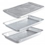 Plat rectangulaire gastonome sertissables en aluminium pour cuisson avec couvercle séparé - Spécial Traiteur