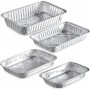 Plats rectangulaires en aluminium - Plat aluminium Cuisson - Barquette Aluminium