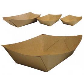 Barquettes kraft brun - barquette alimentaire en papier kraft brun