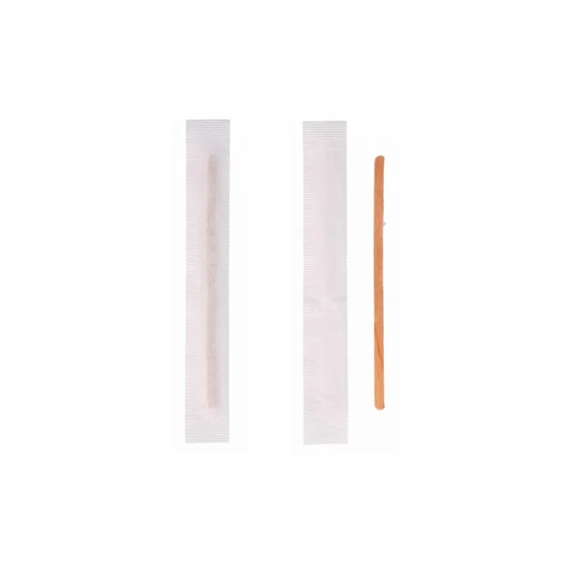 Agitateur bois emballé individuellement