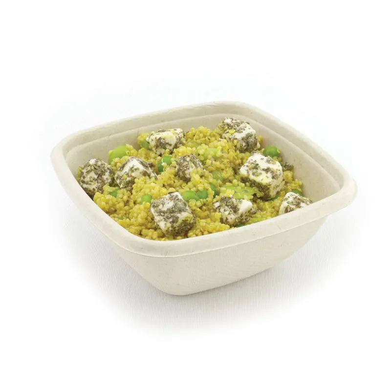 Saladier bagasse carré