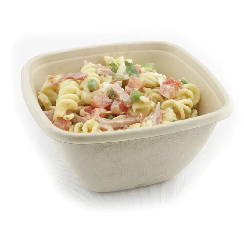 Saladier bagasse carré