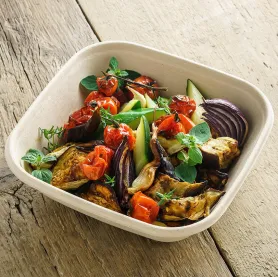 Saladier bagasse carré