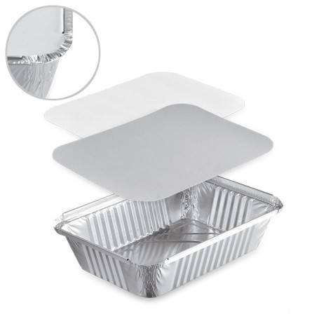 Barquette Aluminium Alimentaire Litre - Housses & Protections 