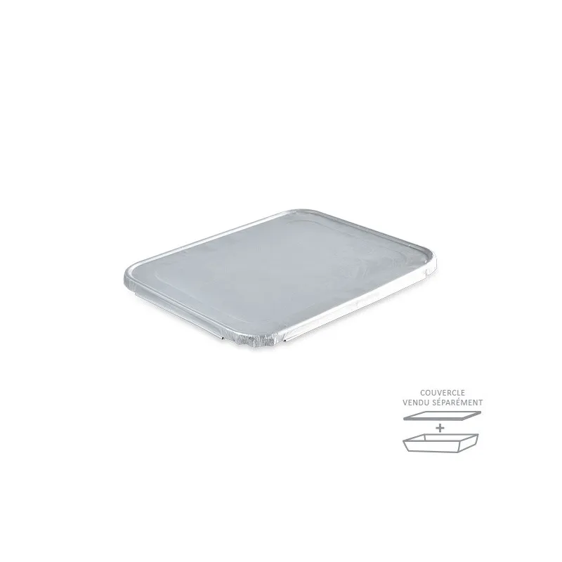 Plat gastronome aluminium - couvercle