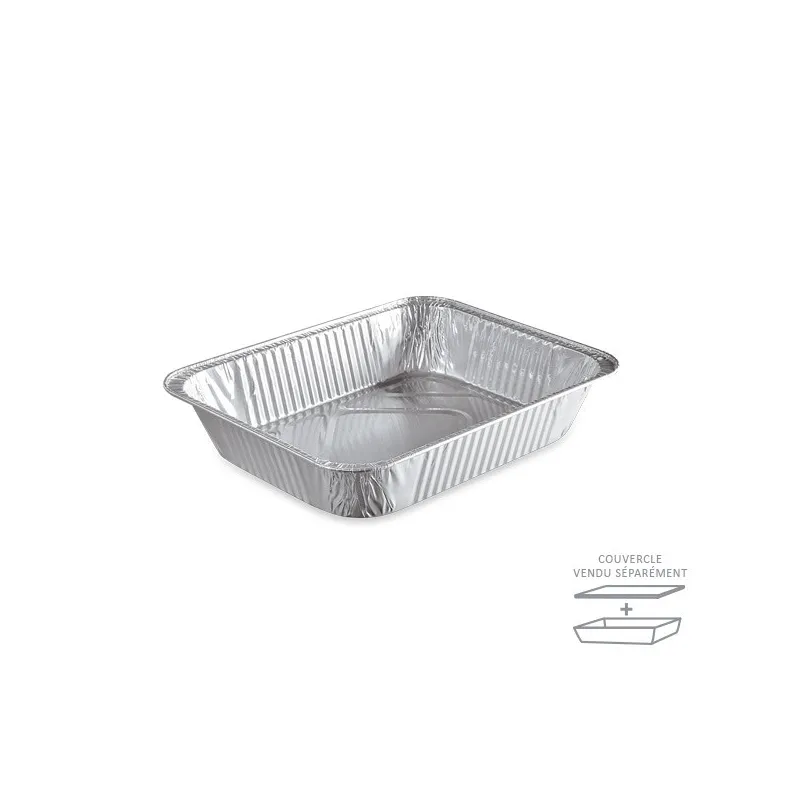 Plat gastronome aluminium - couvercle