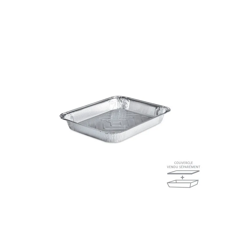 Plat gastronome aluminium - couvercle