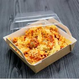 Panier kraft carton plat chaud