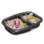 Boite noir cookipack 2 compartiments + couvercle vente à emporter plats chauds-1542