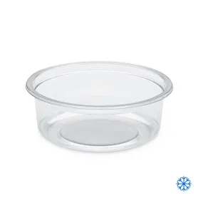 Pot rond transparent ou translucide