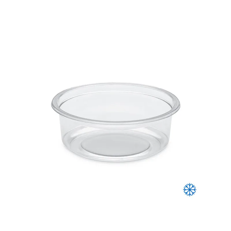 Pot rond transparent ou translucide