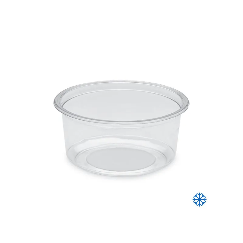 Pot rond transparent ou translucide