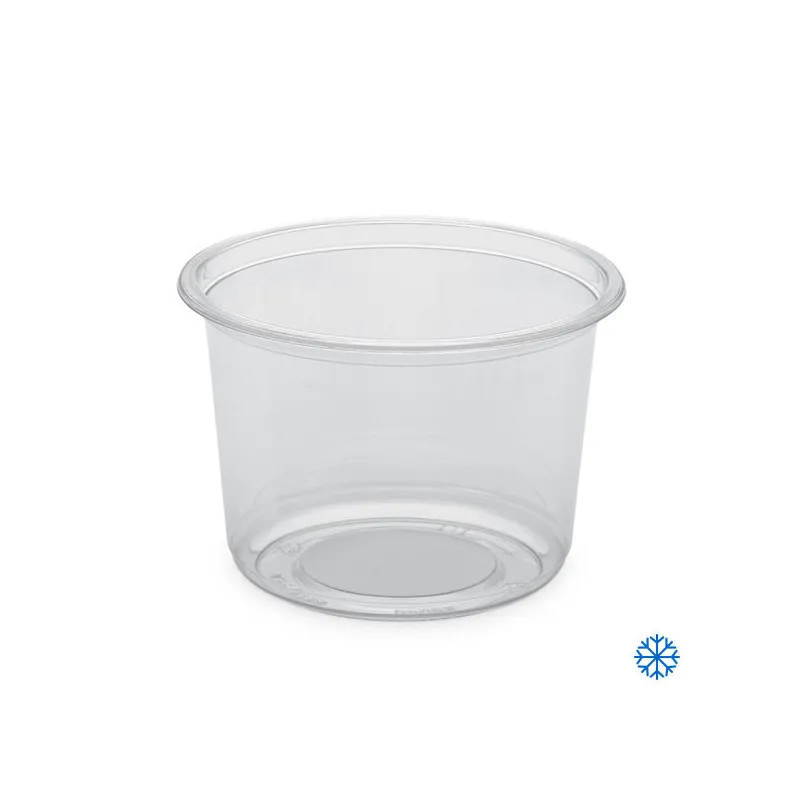 Pot rond transparent ou translucide