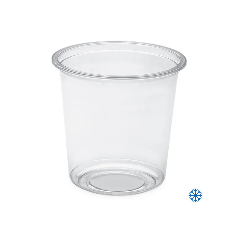 Pot rond transparent ou translucide