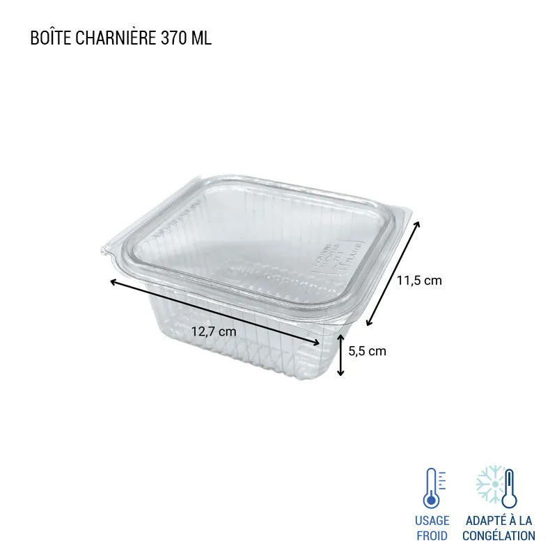 Boîte à couvercle charnière rentrant - froid