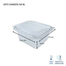 Boîte à couvercle charnière rentrant - froid