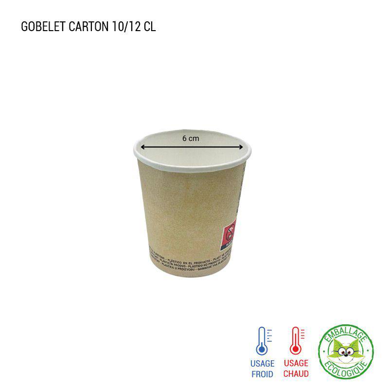 Gobelet carton Enjoy, vaisselle jetable écologique économique