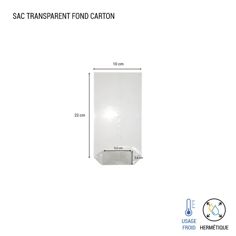 Sac polypro avec fond carton