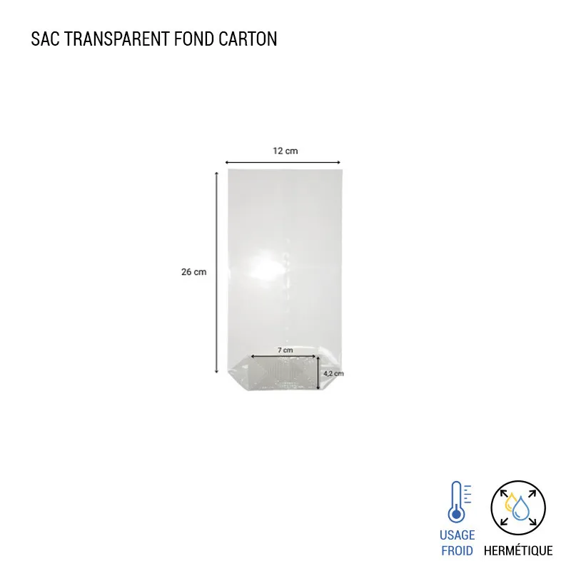 Sac polypro avec fond carton