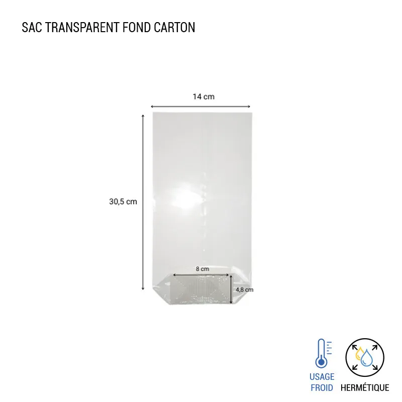 Sac polypro avec fond carton