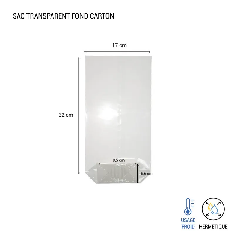 Sac polypro avec fond carton