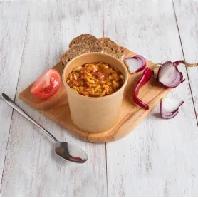 Pot à soupe carton brun