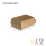 Boîte hamburger - coque sandwich Kraft-1827