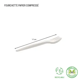 Couvert en papier compressé