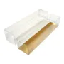 Etui pour macaron - Boîte à macaron - Boîte Pâtisserie Macaron transparente et or-186