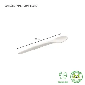Couvert en papier compressé
