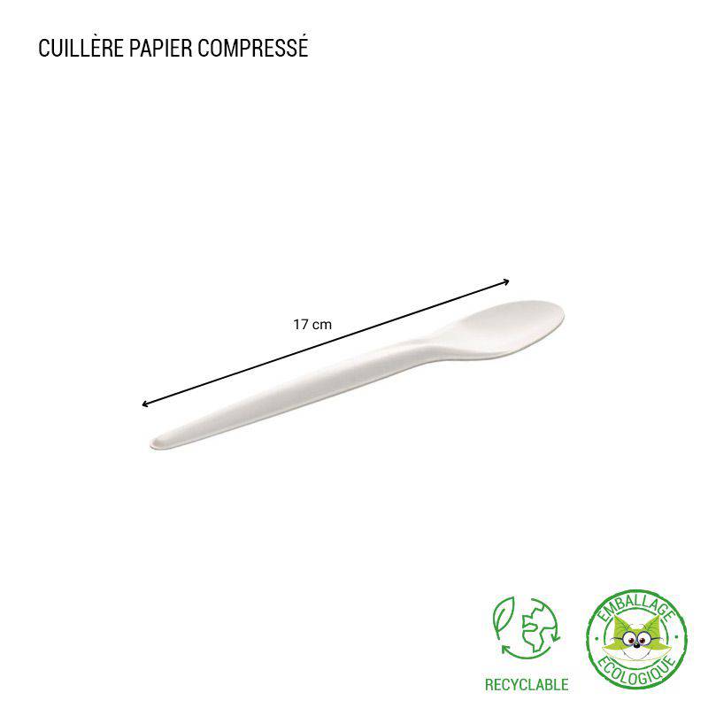 Couvert en papier compressé - Vaisselle Ecologique à Prix Imbattable