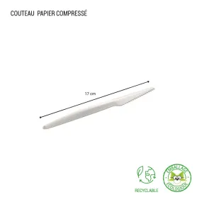Couvert en papier compressé