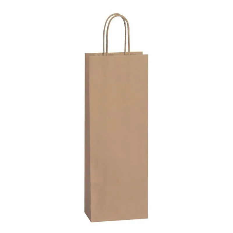 Sac cabas kraft brun poignées torsadées