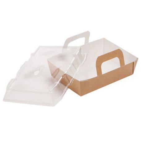 Panier kraft carton plat chaud