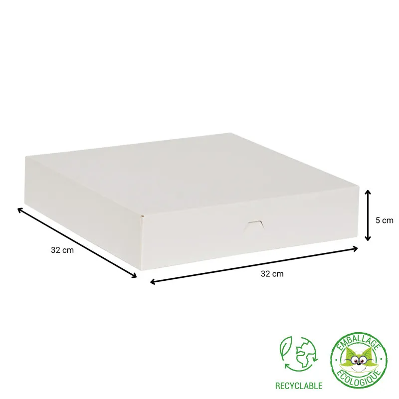 Boîte pâtissière blanche