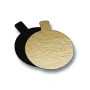 Languette or/noir ronde-2049