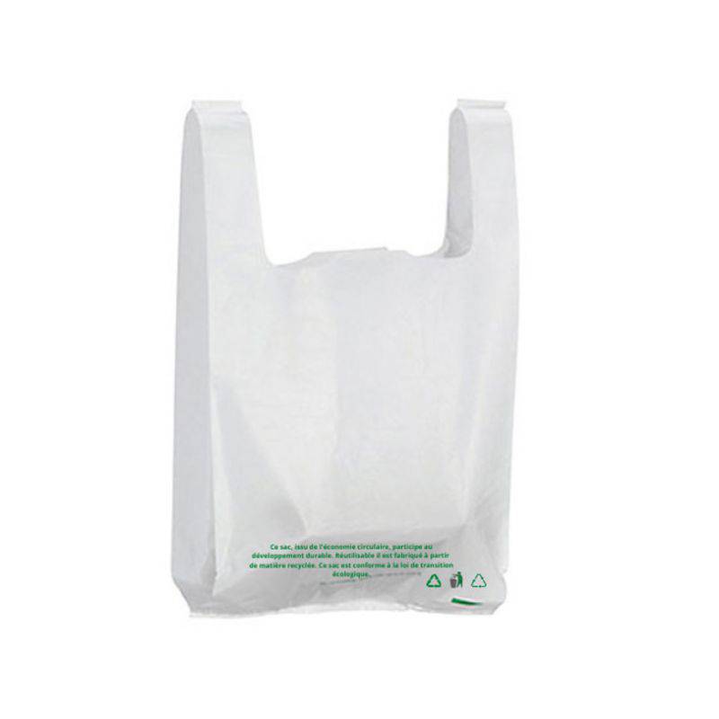 Sacs poubelles - 50 L - blanc - 24 microns - lot de 500 sacs pas cher