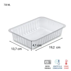 Barquette thermoscellable transparente