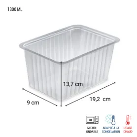 Barquette thermoscellable transparente