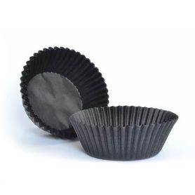 Caissette plisée noire - Pâtisserie - EmballageFuté.com