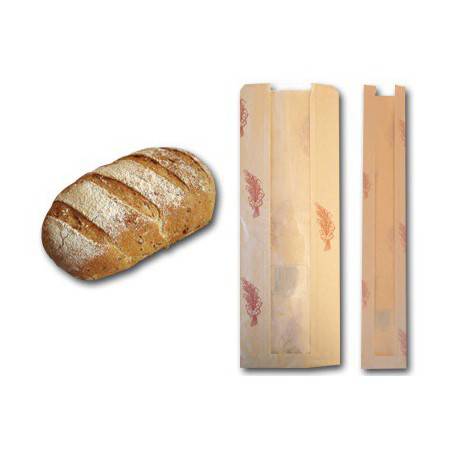 sac à pain avec fenêtre transparente - sac boulangerie pain 