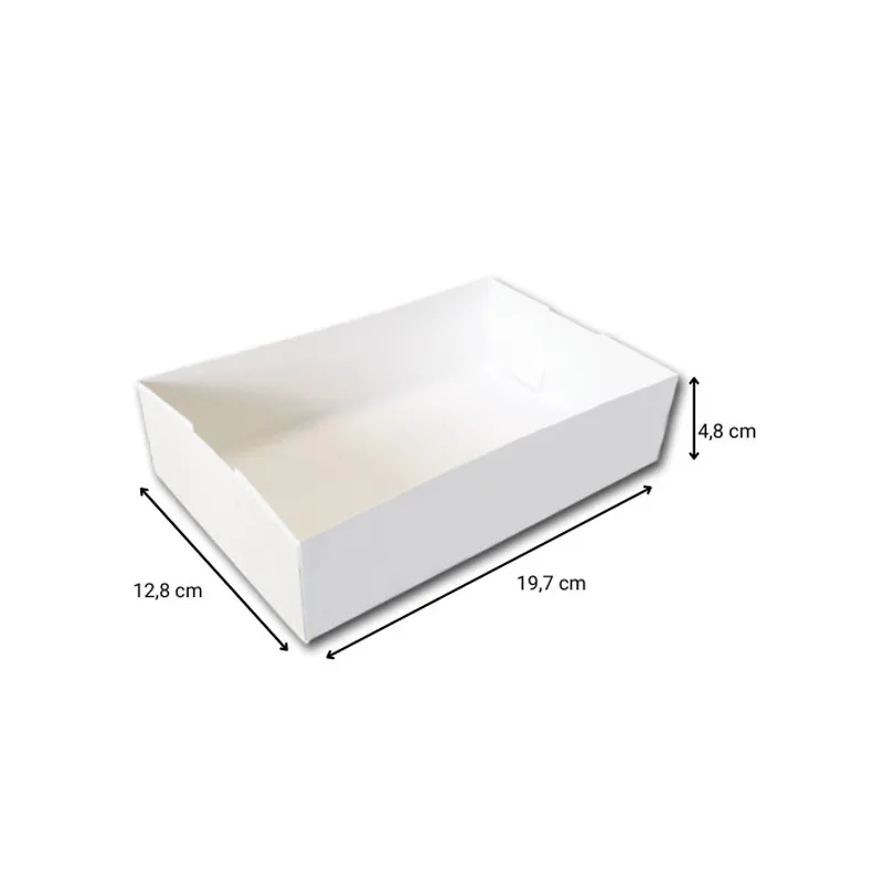 Caissette blanche sans couvercle