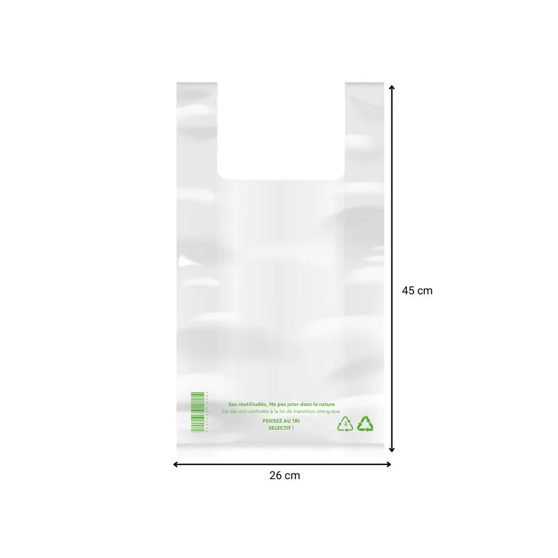 Sac bretelle gaine transparente 50µ