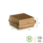 Boîte hamburger - coque sandwich Kraft-2234