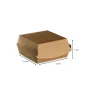 Boîte hamburger - coque sandwich Kraft-2242