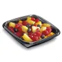 Boîte salade Crudipack noire ou cristal + couvercle transparent-2334
